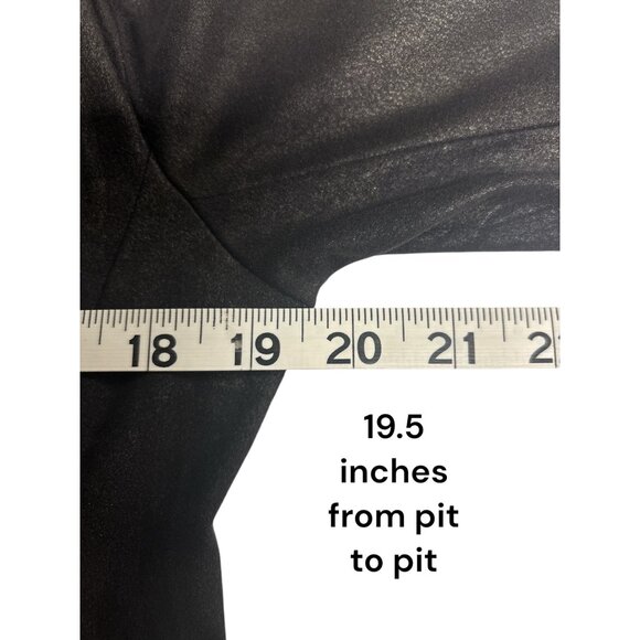 C. Luce Womens Asymmetrical Zip Long Sleeve Jacket Medium Black - Picture 9 of 10